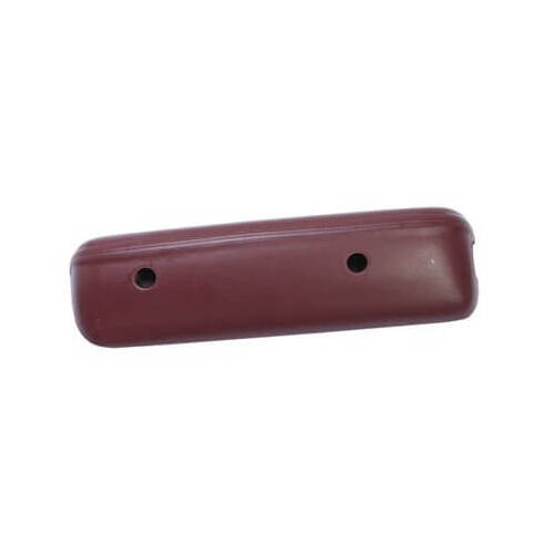 Scott Drake Classic Armrest Pad, Deluxe, Vinyl, Front, 68 For Ford Mustang, Driver Side, Maroon, Each