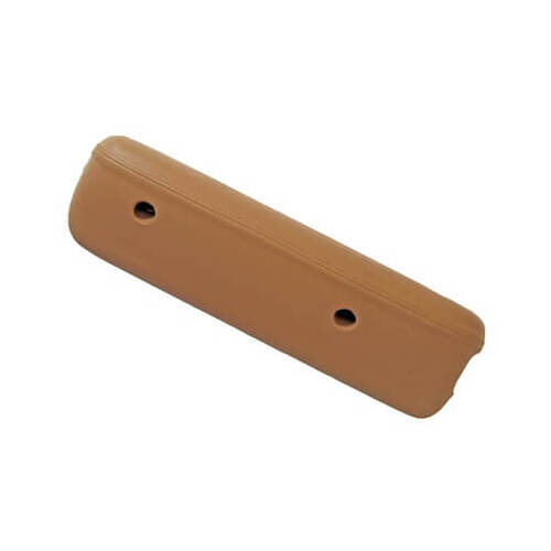 Scott Drake Classic Armrest Pad, Deluxe, Vinyl, Front, 68 For Ford Mustang, Driver Side, Saddle, Each