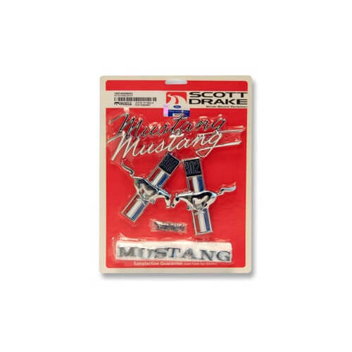 Scott Drake Classic Emblem, 302, 1968 For Ford Mustang, 302, Set