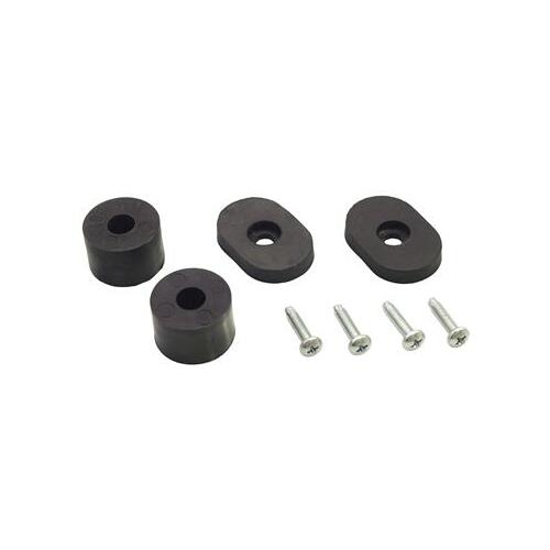 Scott Drake Classic Body Component Bump Stops, Seat Back Location, Rubber, Black, For Ford, For Mercury, Kit