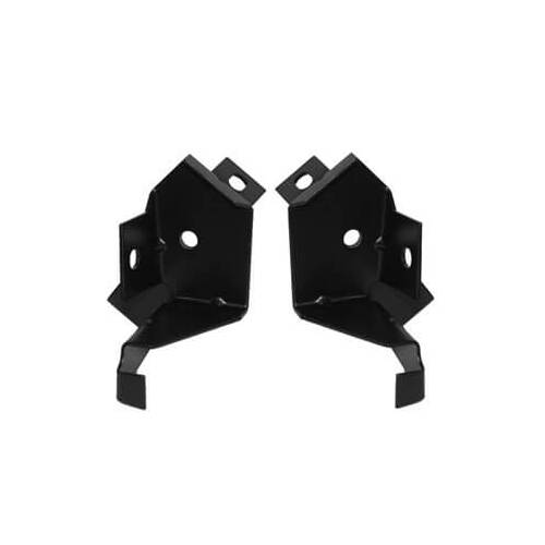 Scott Drake Classic Radiator Mounting Brackets, Lower Only, Steel, Black, For Ford, Pair