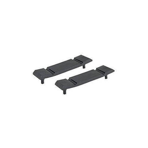 Scott Drake Classic Radiator Mounting Insulators, Lower, Rubber, Black, For Ford, For Mercury, Pair