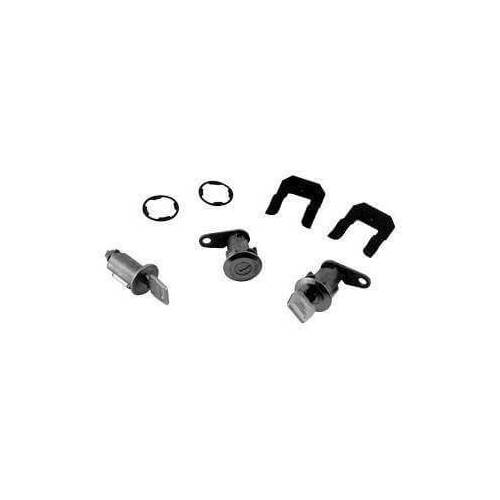 Scott Drake Classic Ignition and Door Lock Keys, Lock Cylinders, Two Keys, For Ford, For Mercury, Kit