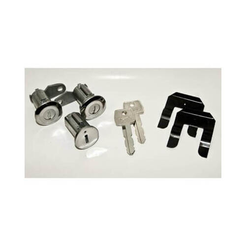 Scott Drake Classic Door Lock Cyl, 1967-69 Mustang Ignition Lock With Pony Keys, Set