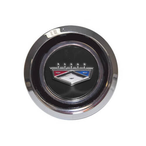 Scott Drake Classic Wheel Cap, 1969-73 For Ford Magnum Hub Cap, Black, Each