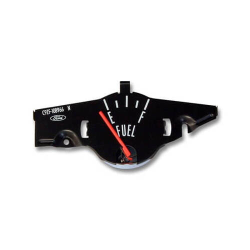 Scott Drake Classic Fuel Level Gauge, Fuel Gauge Without Factory Tachometer-Black, 1969 For Ford Mustang, Each