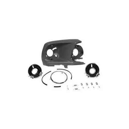 Scott Drake Classic Headlamp Bucket Assembly, Driver Side, For Ford, Kit