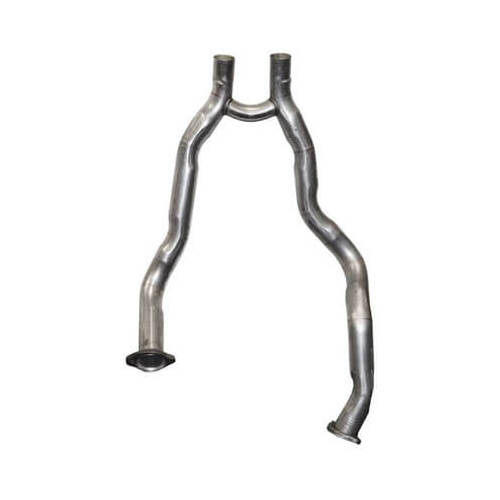 Scott Drake Classic Exhaust Crossover Pipe, H-Pipe, 2.25 in. Diameter, Steel, Aluminized, For Ford, Mustang, 351W, Each