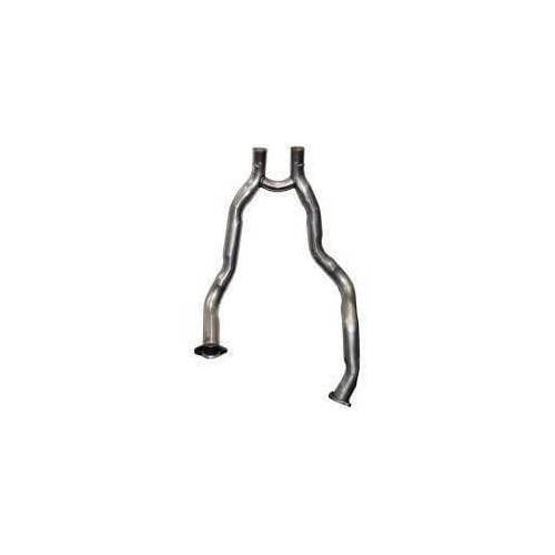 Scott Drake Classic Exhaust Crossover Pipe, H-Pipe, 2.25 in. Diameter, Steel, Aluminized, For Ford, Mustang, 302 Boss, Each
