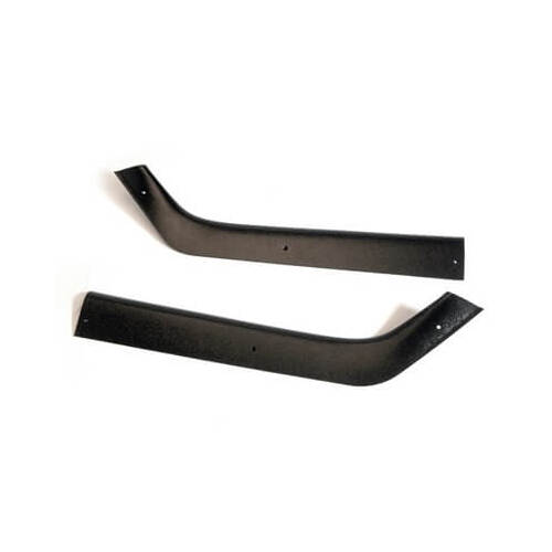 Scott Drake Classic Quarter Panel Trim, 1969-70 Mustang Fastback Rear Trim Panels Upper, Plastic, Black, Set of 2