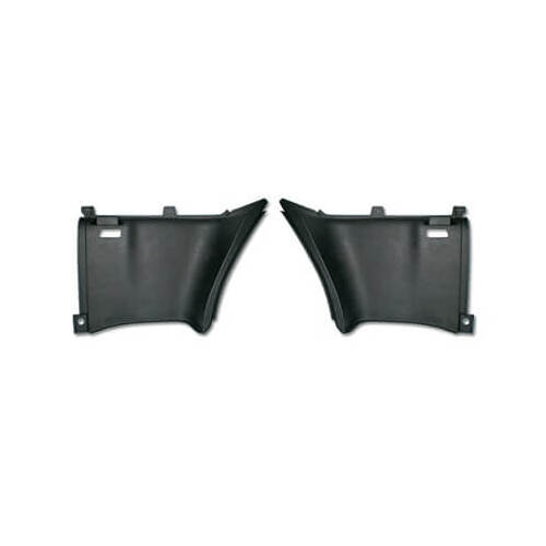 Scott Drake Classic Quarter Panel Trim, 1969-1970 Ford Mustang Fastback, Plastic, Black, Set of 2