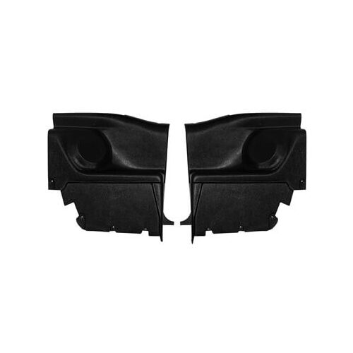 Scott Drake Classic Trim Pieces, Quarter Panel, Vinyl, Black, 1969-1970 For Ford Mustang, Pair