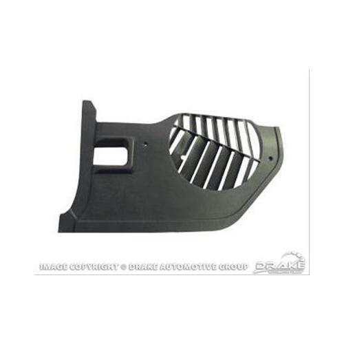 Scott Drake Classic Kick Panels, Replacement, Plastic, Black, For Ford, Pair