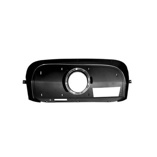 Scott Drake Classic Dash Panel Insert, Aftermarket, Right Hand, Unlit, Plastic, Black, For Ford, Each