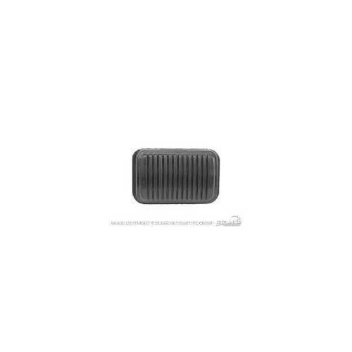 Scott Drake Classic Clutch Pedal Pad, Rectangle, Rubber, Black, For Ford, For Mercury, Each