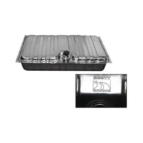 Scott Drake Classic Fuel Tank, Stainless Steel, Natural, 20-Gallons, For Ford, Each