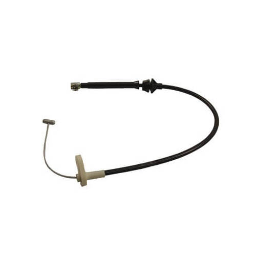 Scott Drake Classic Accelerator Cable, Braided Stainless Wire, Black Plastic Jacket, For Ford, Each