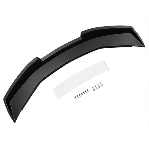 Drake Muscle Cars Wicker Bill Spoiler, 2016+ Camaro, Lightweight, Satin Black, Kit