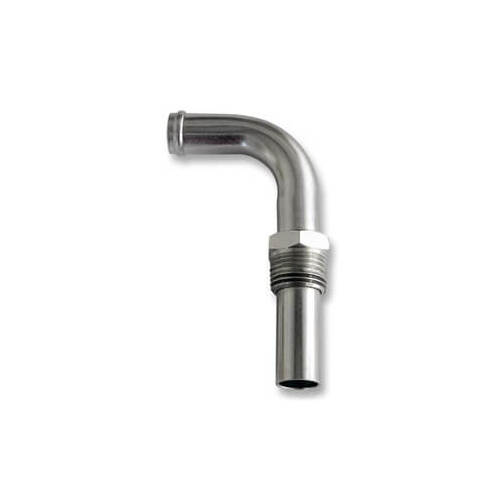 Scott Drake Classic Coolant Pipe, 1970 428 Heater Hose Elbow, Silver Zinc, Each