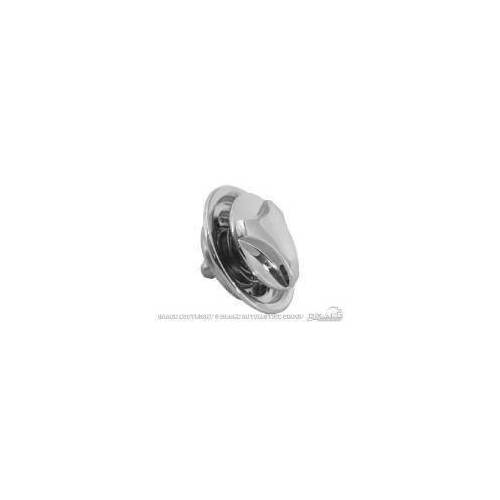 Scott Drake Classic Hood Lock, Steel, Chrome, For Ford, Each