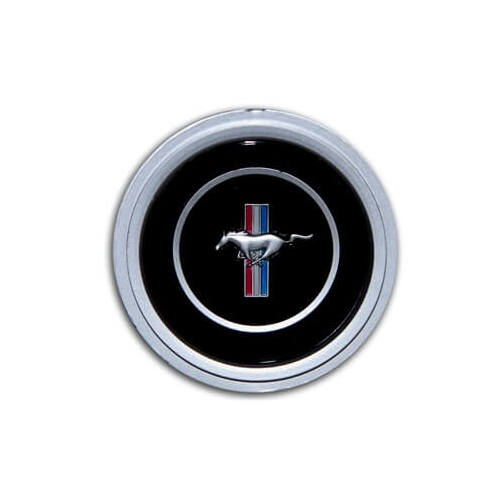 Scott Drake Classic Horn Button, 1970-73 Mustang Deluxe Steering Wheel Emblem, Each