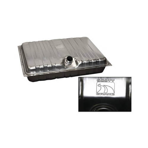 Scott Drake Classic Fuel Tank, Stainless Steel, Natural, 22-Gallons, For Ford, Each