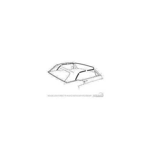 Scott Drake Classic Convertible Top, 1971-1973 For Ford Mustang, Kit