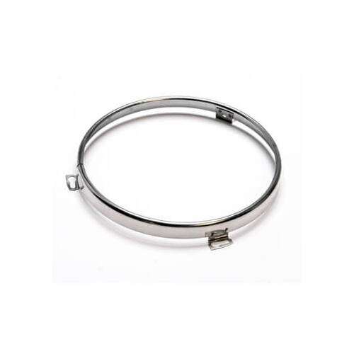 Scott Drake Classic Headlight Ring, Stainless Steel, Polished, For Ford, Each