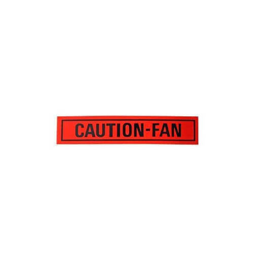 Scott Drake Classic Decal, Engine, Caution Fan, Each