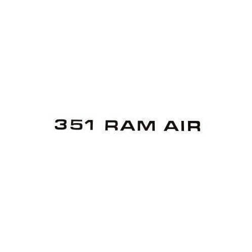 Scott Drake Classic Decal, Hood, 71-72 351 Ram Air Hood, Each