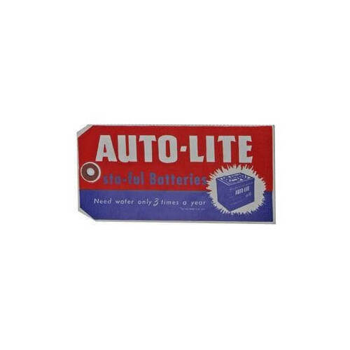Scott Drake Classic Decal, Vehicle Information Label, Autolite Sta-Ful Battery Tag, Each