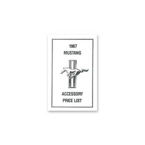 Scott Drake Classic Decal, Technical Specification Book, Accessory Price List, Each