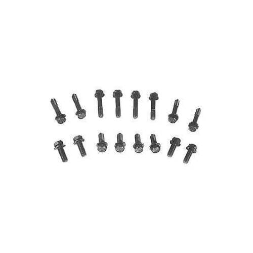 Scott Drake Classic Exhaust Manifold Bolts, Steel, Natural, For Ford, 4.7L, 5.0L, Set of 16