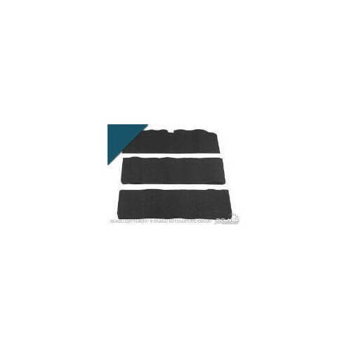 Scott Drake Classic Floor Carpet, Nylon Loop, Dark Blue, 1965-1968 For Ford Mustang, Each