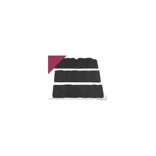 Scott Drake Classic Floor Carpet, Nylon Loop, Maroon, 1967-1973 For Ford Mustang, Each