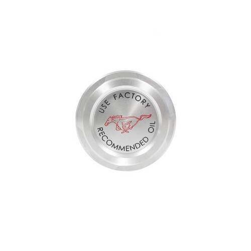 Drake Muscle Cars Oil Cap Cover, Billet Aluminium, 2015-2019 For Ford Mustang EcoBoost, Each