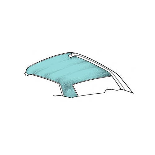 Scott Drake Classic Headliner, Interior, Replacement, Aqua, 65-68 For Ford Mustang, Coupe, Each