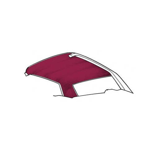 Scott Drake Classic Headliner, Interior, Replacement, Maroon, 65-70 For Ford Mustang, Coupe, Each