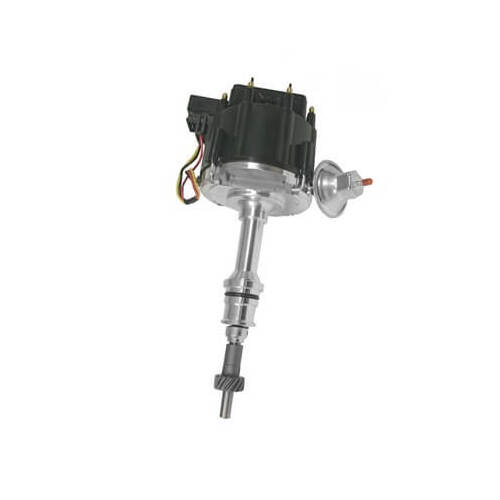 Scott Drake Classic Distributor, Black/Clearcoat, 1963-84 Small Block HEI Street/Strip Distributor, Small Block, Each