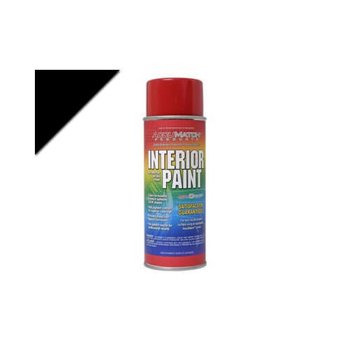 Scott Drake Classic Paint, AccuMatch Interior, Lacquer, Black Charcoal, Gloss Finish, 12 oz, Aerosol, Each