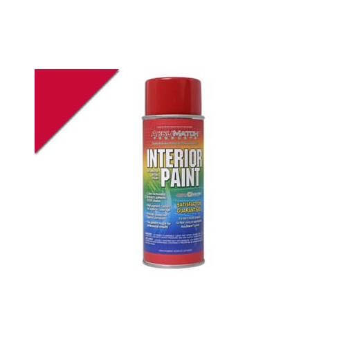Scott Drake Classic Paint, AccuMatch Interior, Lacquer, Bright Red, Semi-gloss, 12 oz, Aerosol, For Ford, Each