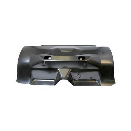 Scott Drake Classic Trunk Floor Pan, Transition, Center Position, Steel, Black, For Ford, Each