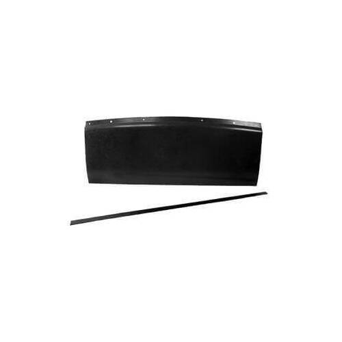 Scott Drake Classic Folding Seat Trap Door Panel, Steel, Black, 1967-1968 For Ford Mustang, Each