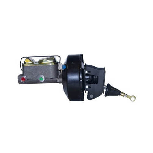 Scott Drake Classic Master Cylinder, Power Brake Conversion, Dual Bowl Design, Cast Iron, Natural, Reservoir, Booster, For Ford, Kit
