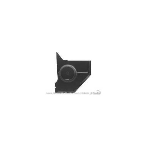 Scott Drake Classic Molded Kick Panels, with Speakers, Plastic, Black, For Ford, Pair