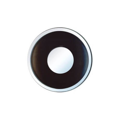 Scott Drake Classic Horn Button, Plastic, Chrome, Corso Feroce, 6-hole, For Ford, Each