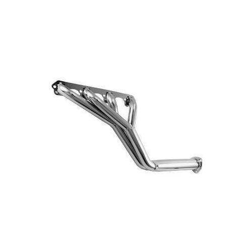 Scott Drake Classic Headers, Tri-Y, Steel, Nickel Plated, 2.5 in. Collector, For Ford, 260, 289, 302, Pair