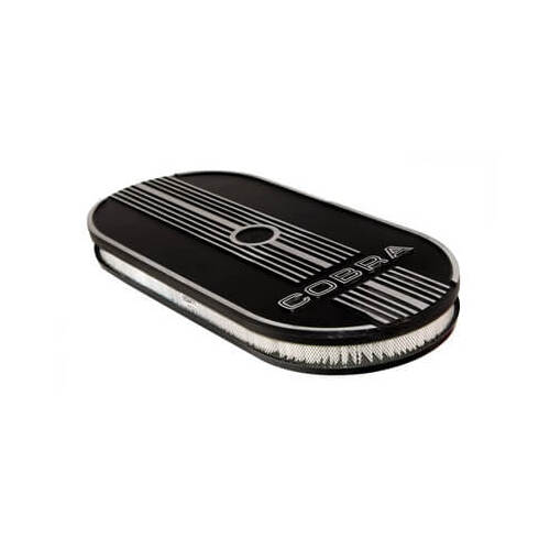 Scott Drake Classic Air Cleaner Assembly, Black, Single Carb Bottom Plate, Each