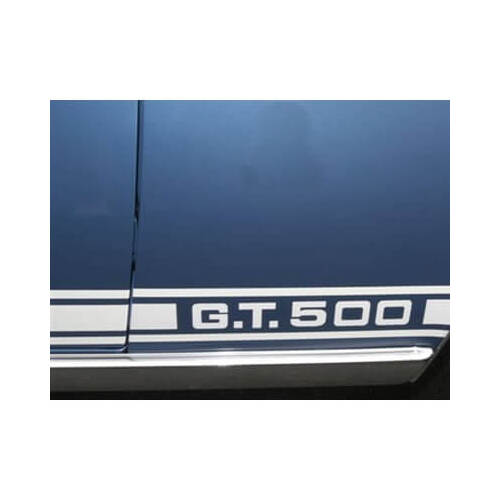Scott Drake Classic Body Graphics, Shelby GT-500 Stripes, Vinyl, Black, For Ford, Kit