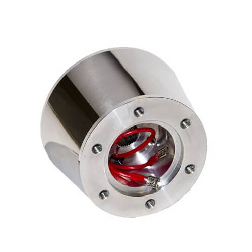 Scott Drake Classic Steering Wheel Adapter, 6-Bolt Mount, Billet Aluminum, Polished, Scott Drake, Corso Feroce, For Ford, Each